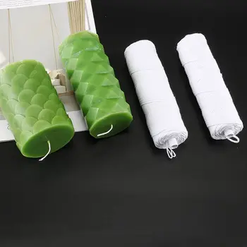 

1 Roll 15/18/21/24 Strands Cotton Braid Candle Wick Core Spool DIY Oil Lamps
