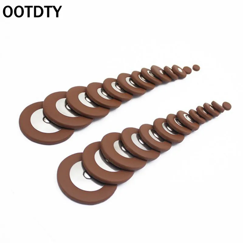 OOTDTY 25 шт. альт саксофон Саксофон remplacement Bois Faux Pads en cuir