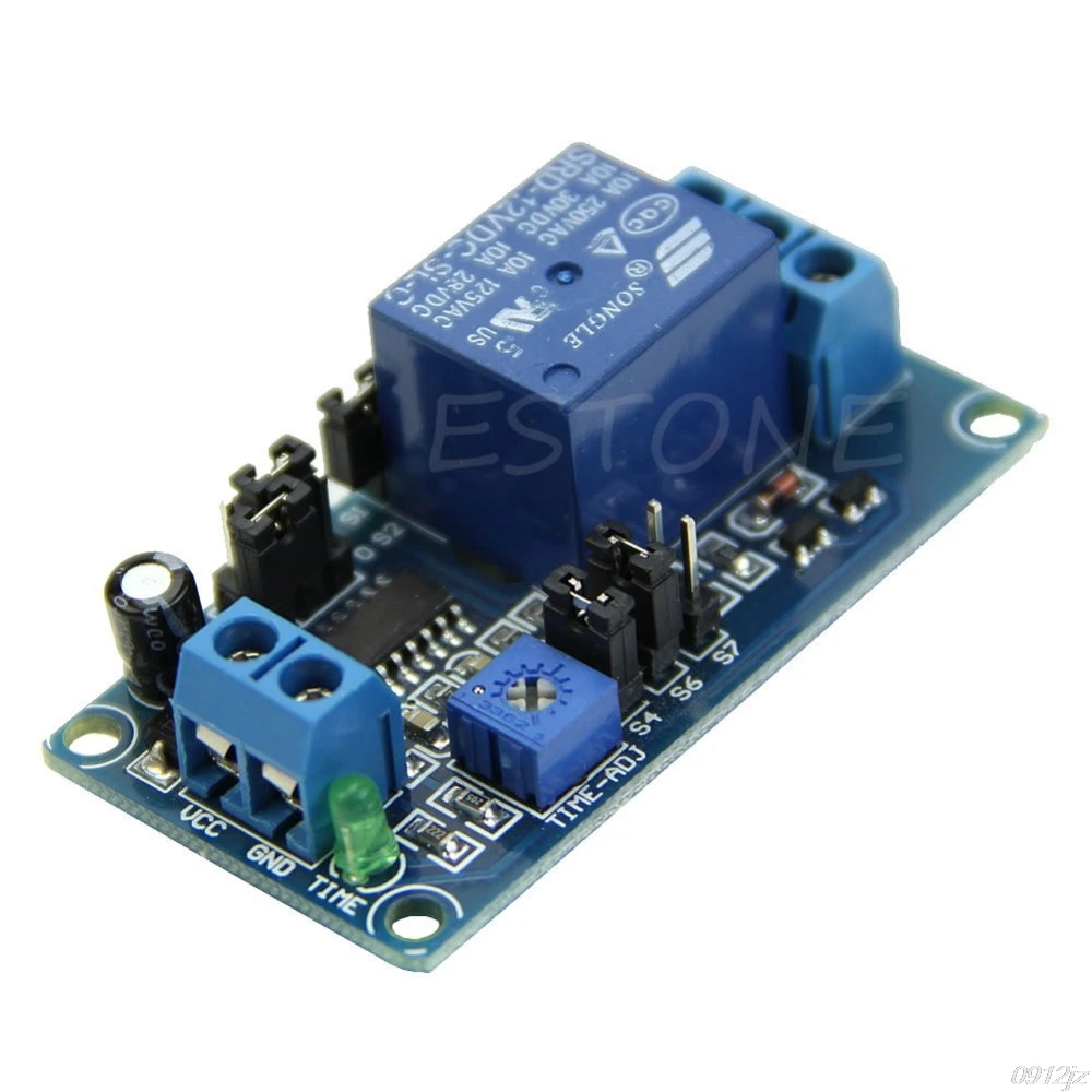 

DC 12V Delay Relay Delay with Timer Turn on Delay Turn off Switch Module