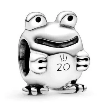 

New 925 Sterling Silver Animal Bead Charm Vintage 2020 limited edition frog Beads Fit Pandora Bracelet Bangle DIY Jewelry