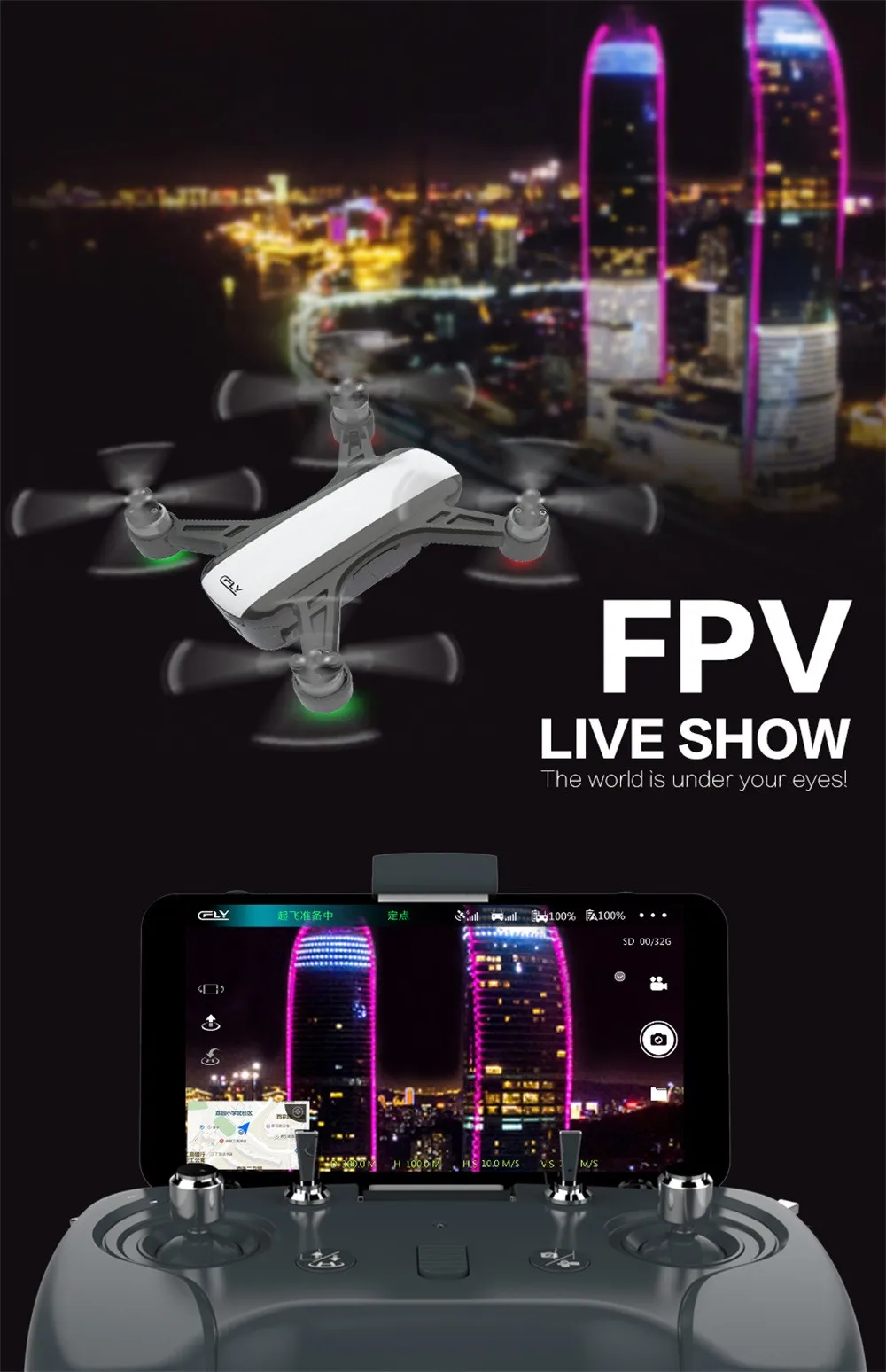 C-Fly DR-EAM Дрон GPS WI-FI с видом от первого лица 2 Ось Gimbal 4k HD Камера оптический Fl-ow RC Дрон Квадрокоптер с дистанционным управлением самолет с ДУ вертолет