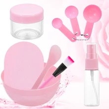 Новинка, Набор масок для лица, 9 в 1, инструменты для ухода за кожей, макияж, маска для лица, набор кистей, маска, лопатка для перемешивания, палочка, ложка, набор