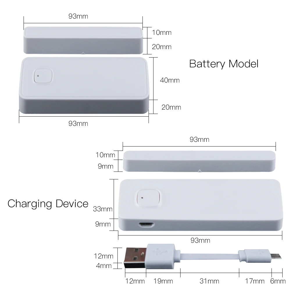WiFi умный датчик двери/окна приложение уведомления оповещения домашняя сигнализация детектор безопасности, совместимый с Alexa Google Home