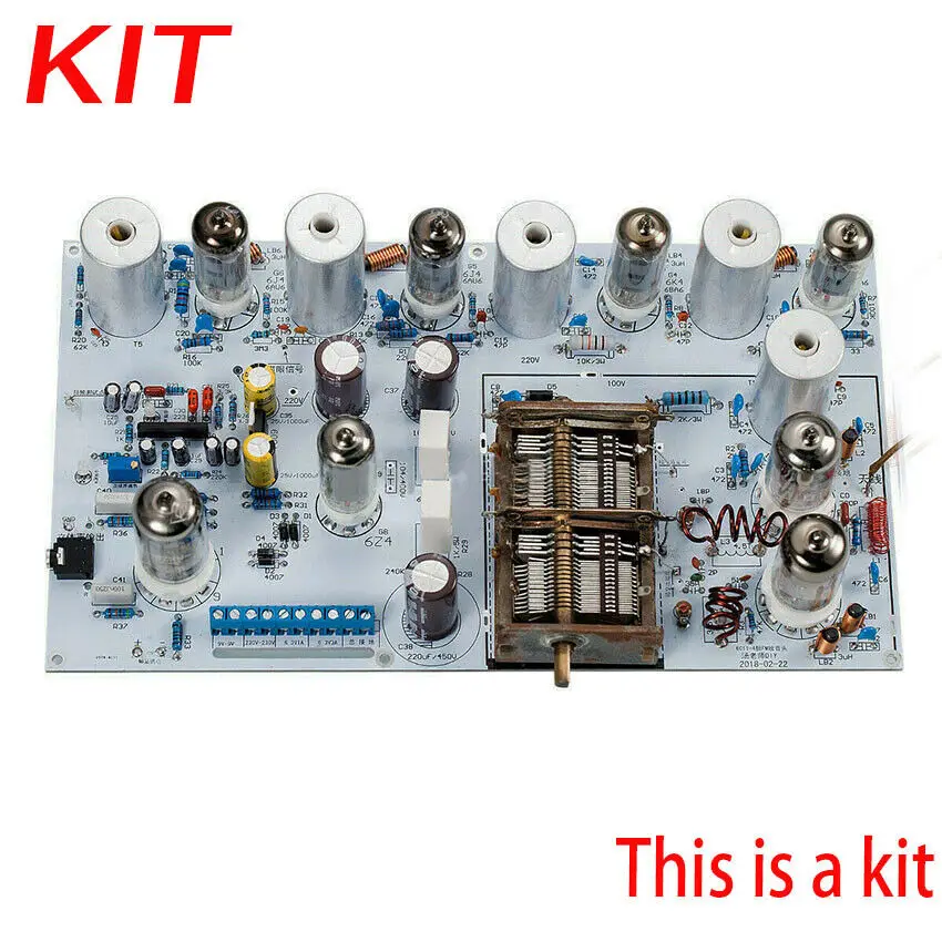 Nostalgic Vacuum Tube FM Radio Wireless Audio Stereo Receiver DIY Kit