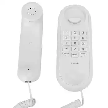 

Mini Telephone Desktop Wall-mounted Fixed Corded Landline Telephone for Home Bathroom Hotel Office