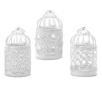 

European Bird Cage Candlestick Hanging With Candle Christmas Decoration Gift