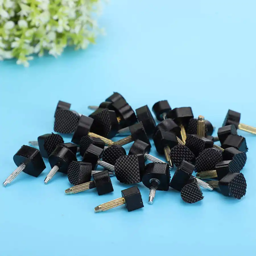 Shoe Repair Stickers 40Pcs High Heel Tip Replacement Repair Tips Pins Heel Stoppers Dowel Lifts Wear-Resistant Anti-Skid Mute Shoe Accessory