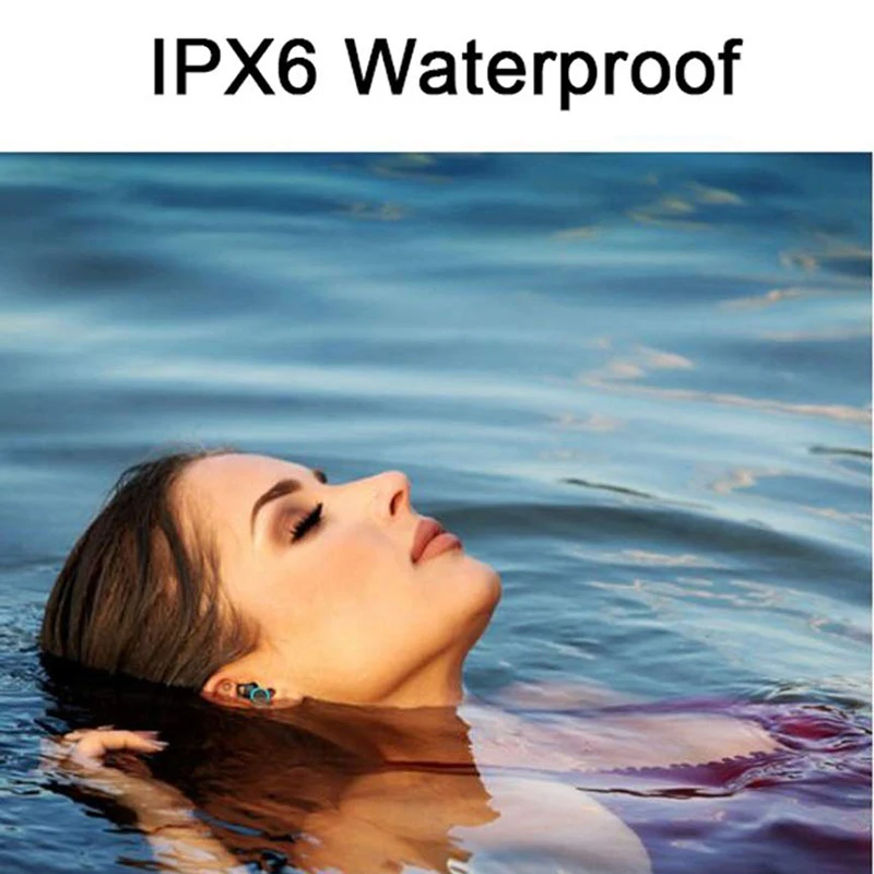 IPX7 водонепроницаемые наушники для плавания, TWS, беспроводные наушники Bluetooth 5,0, наушники X8 с шумоподавлением, наушники, настоящие беспроводные наушники, затычка для ушей