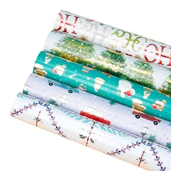 

5pcs Waterproof Christmas Wrapping Tissue Paper Gift Packing Present Box Package J78C