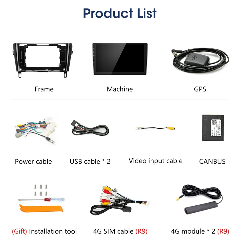 Cheap Vtopek Android Radio Multimedia player for KIA Sportage 2016-2018 with CANBUS 4G Net WIFI  Double Din RDS DSP Built-in GPS 5