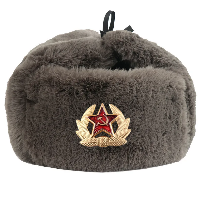 News Fall Winter USSR Bomber Hats CCCP 