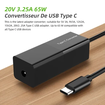 

Type C Converter Multifunction Laptop Power DC Head Female to Type-C Mobile Phone Converter Charging Adapter Plug for Macboo