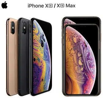 Authentic Original New Apple iPhone Xs/Xs Max 5.8/6.5" Super Retina Display A12 Bionic 4G LTE IOS Smartphone Bluetooth 5.0 1