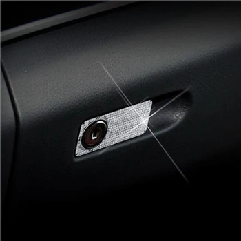 

Car Glove Storage Box Lock switch Button Cover Trim Cover Stickers For Mercedes BENZ C E Class W205 W213 GLK X204 CLS GL GLE
