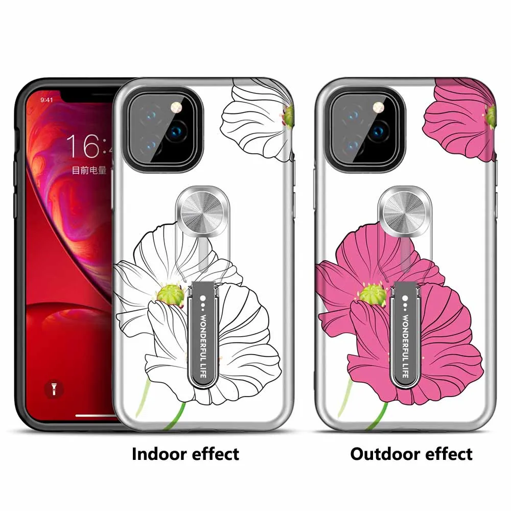 Цвет King кронштейн автомобильное магнитное крепление чехол для iPhone 11 Pro Max Xs Max Xr X 8 7 6s 6 Plus защитный чехол-накладка на заднюю панель - Цвет: Red 1