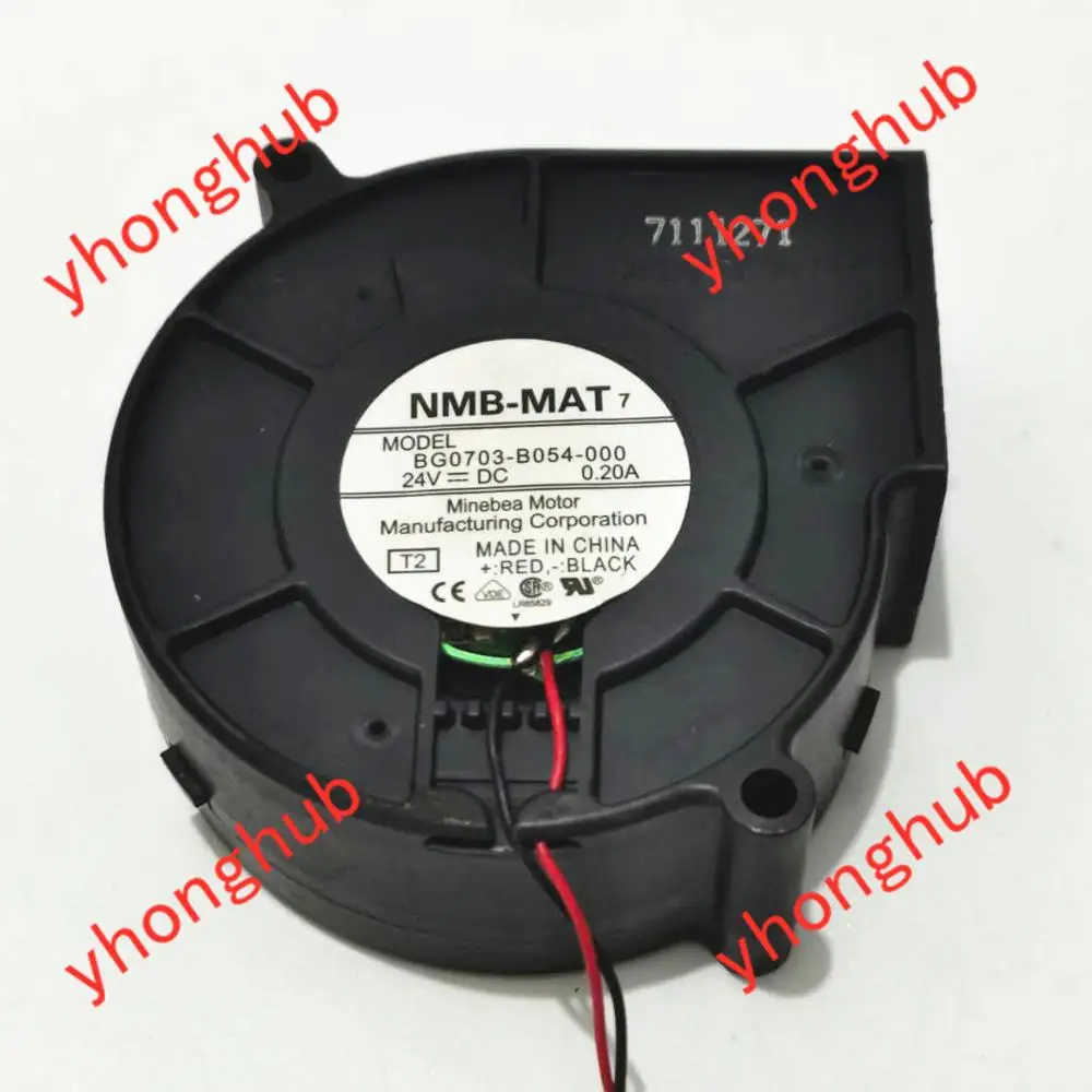 NMB MAT BG0703 B054 000 DC 24V 0.20A 75x75x30 мм 2 провод сервер вентилятор|fan dc|cooling fanserver cooling fan |