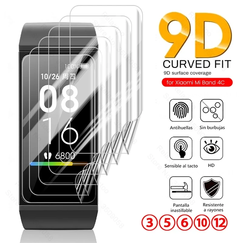 Изогнутая мягкая Гидрогелевая пленка 9D для Xiaomi Mi Band4C Redmi Band 4C 4 C MiBand4C Защита экрана
