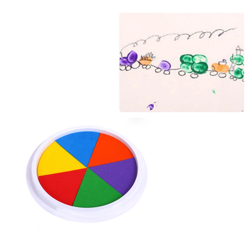 Чернильная картина для пальцев 6 цветов|Юный художник| |