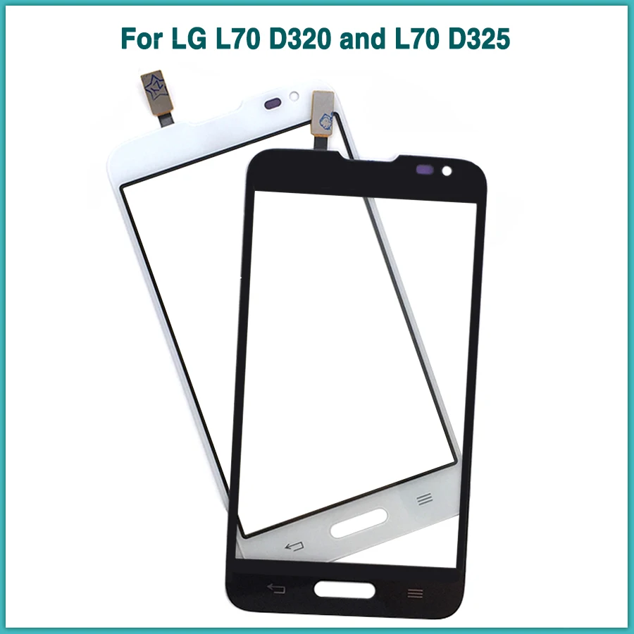 

touchscreen For LG L70 D320 and L70 D325 Touch Screen Panel Digitizer Sensor front Outer Front Glass Lens