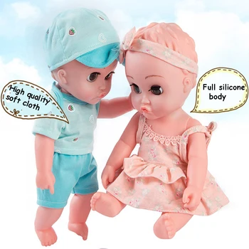 

35cm Wateproof Reborn Baby Dolls Full Soft Silicone Toys No Function Baby Dolls Handmade Reborn Baby Toy Gifts for Kids Gift