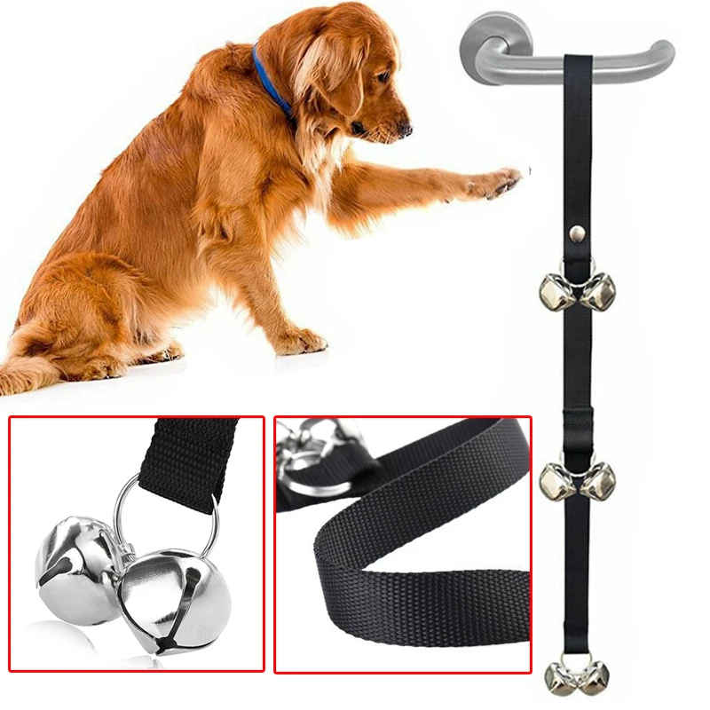 Dog Doorbells Premium Quality Training Potty Great Adjustable Dog Bells for Housebreaking Clicker Door Bell Training Tool-2