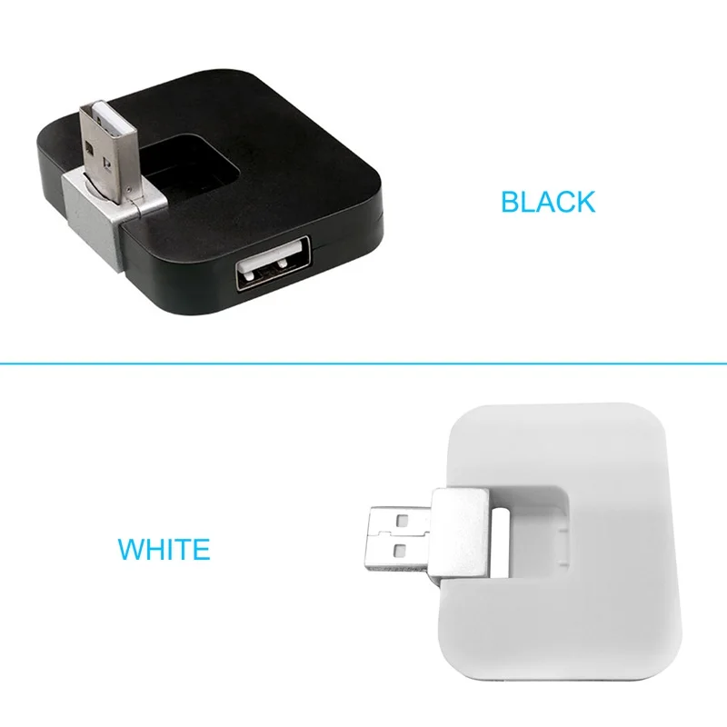 Беспроводной Micro USB 2,0 4-Порты и разъёмы компонентов мульти концентратор разделитель Мощность для компьютера белого цвета