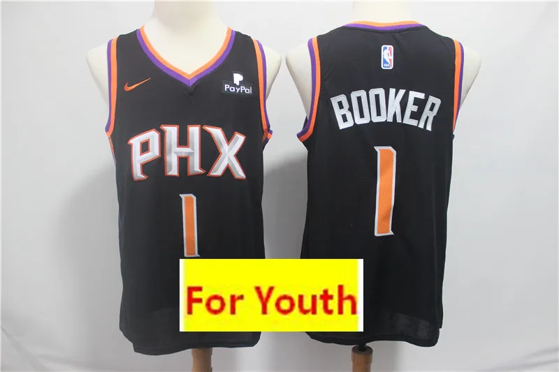 3 Сезон A+++ Феникс качество Молодежный взрослый#1 DEWIN Booker 22 DeAndre Ayton детский трикотаж - Color: 3