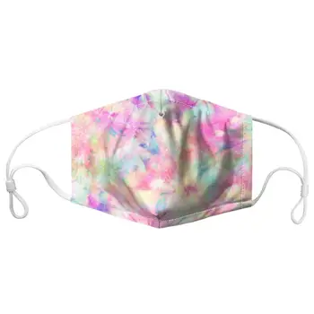 

Tie-dye Design Unisex Mulitcolor Adjustable Lower Half Face Dust Proof Maskes Reusable Non- disposable Mouth-muffle