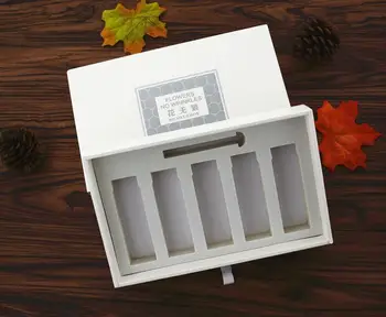 

Custom LOGO Small White Paper Slide Necklace Jewelry Drawer Box,printing cardboard paper drawer gift box ---CP0816