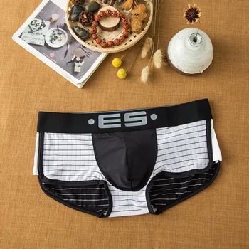 

Sexy Boxer Shorts Men Panties Breathable Plaid Underwear Male Sexy Sports Boxers Calzoncillo Hombre 2020 Men Underwear