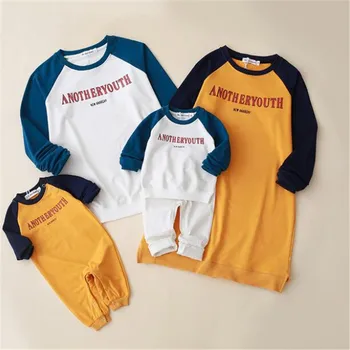 

Mommy And Me Clothes Letter Family Matching Clothes Autumn Mother Daughter Father Son T shirt Family Look Mom Daughter Clothes