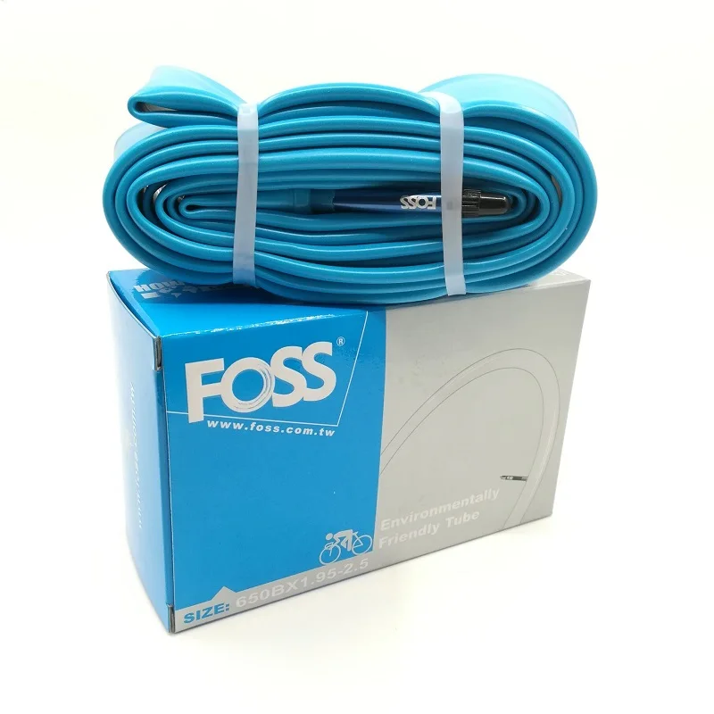FOSS Bicycle Inner Tube 16/18/20/24/26/27.5/29 Inch 700C Tube Road Bicycle MTB Mountain / Folding Bike TPE Rubber Tube Taiwan