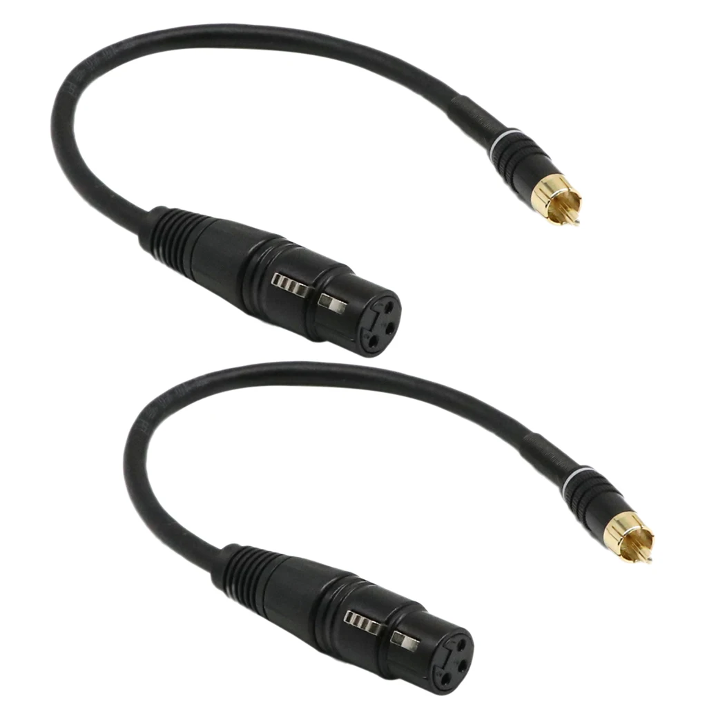 2 предмета в комплекте 1ft Премиум 3-контактный XLR для женщин RCA Мужской Микрофон Кабель позолоченный F/M Аудио кабель Шнур