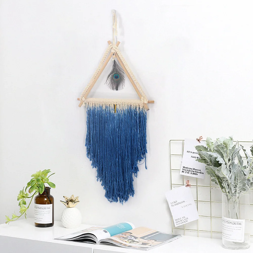 

Macrame Wall Hanging Tapestry Hand Woven Pendant Decoration House Ceremony Living Room Home Furnishing Accessories Boho Decor