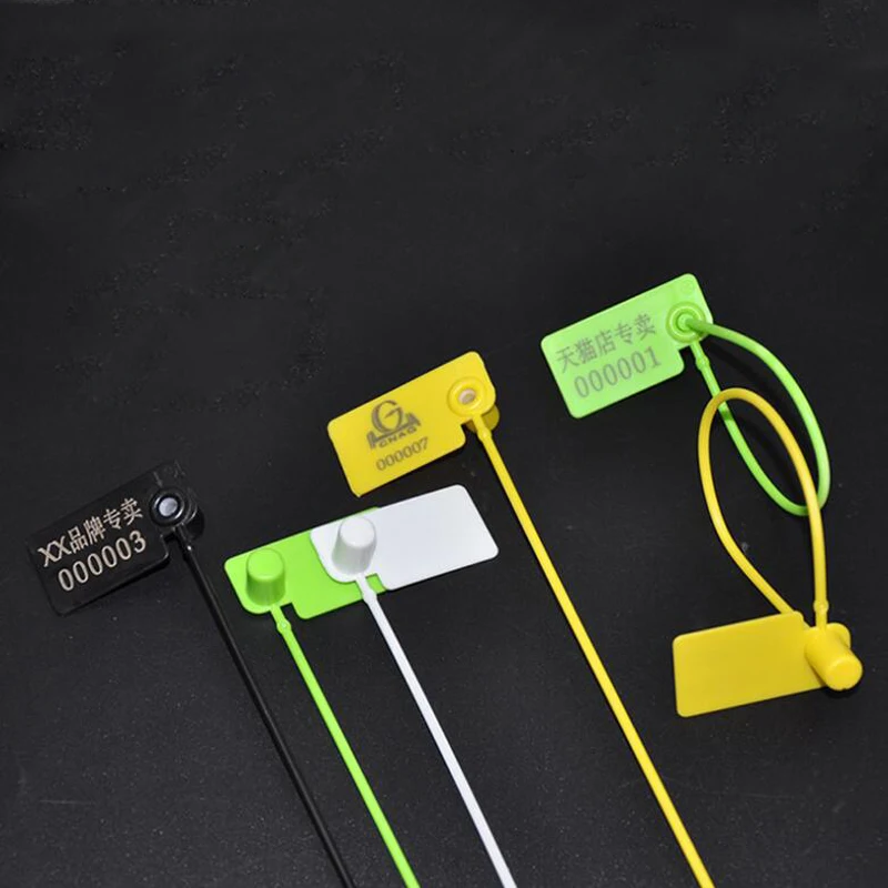 Одноразовые антифальшивые пряжки для мешков с защитой от вскрытия пластиковые