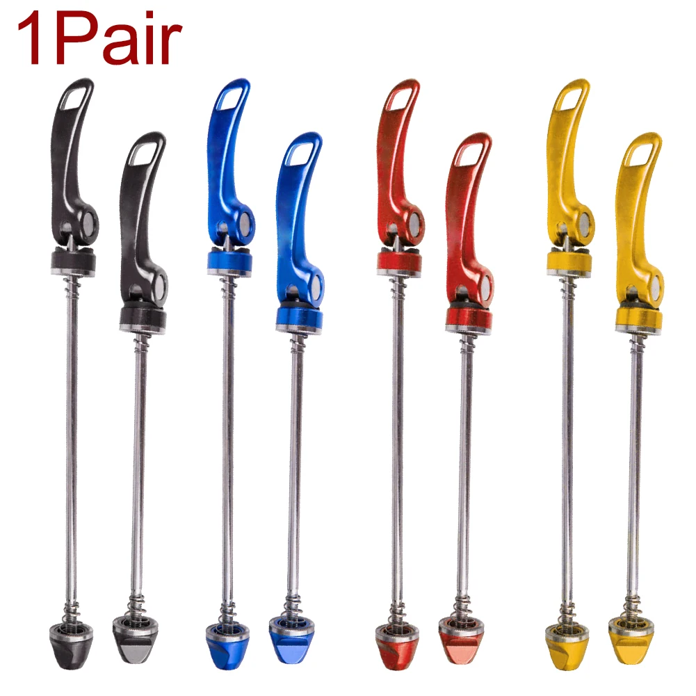 

2 Pcs Bicycle Skewer Lever Clip With Handle Repair Cycling Tools Bike Quick Release Aluminum Alloy Nuts Parts Screw Accessories