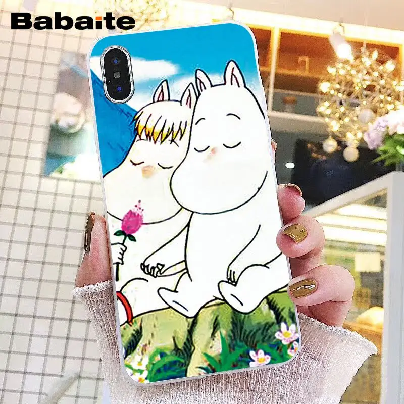 A6 Babaite мультфильм милый Муми-Тролль Бегемот чехол для телефона для iphone 11 Pro 11Pro Max 8 7 6 6S Plus X XS MAX 5 5S SE XR - Цвет: A6