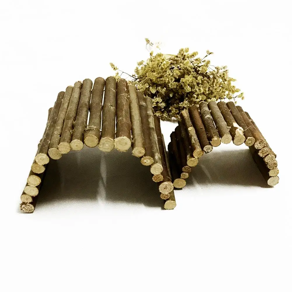 

Pet Toys Ladder Reptile Tortoise Hamster Lizard Safari Refuge House Hiding Fence Ladder Bridge Pet Cat Toy