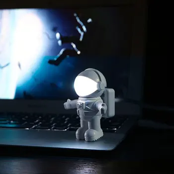 

Astronaut Shape Usb Night Light Keyboard Eye Protection Led Night Light Creative Usb Book Light Computer Desk Lamp