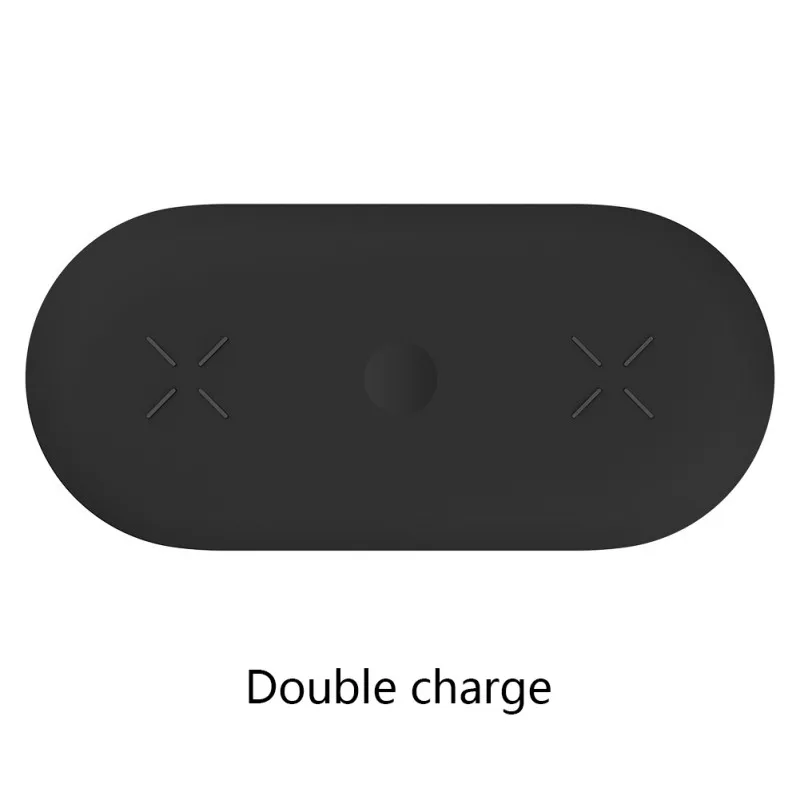 Для AirPods 2 для samsung для Apple Watch Dual/тройное Беспроводное зарядное устройство 10 Вт Быстрая зарядка противоскользящая зарядная панель
