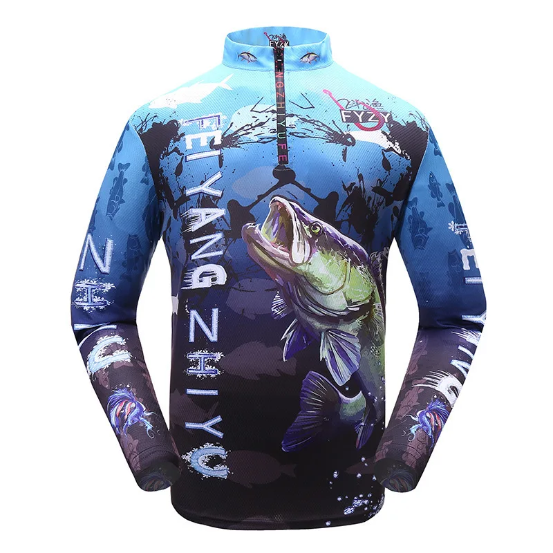 

Ice Silk Fishing Jersey UV Sun Protection Clothing Soft Lightweight Breathable T shirt Camping Men Clothes Big Size Summer Ropa