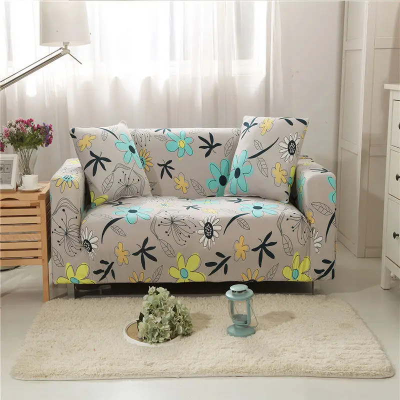 

Elastic printing sofa cover multicolor living room sofa chair home decoration 1/2/3/4 seat pet stretch polyester sofa cover