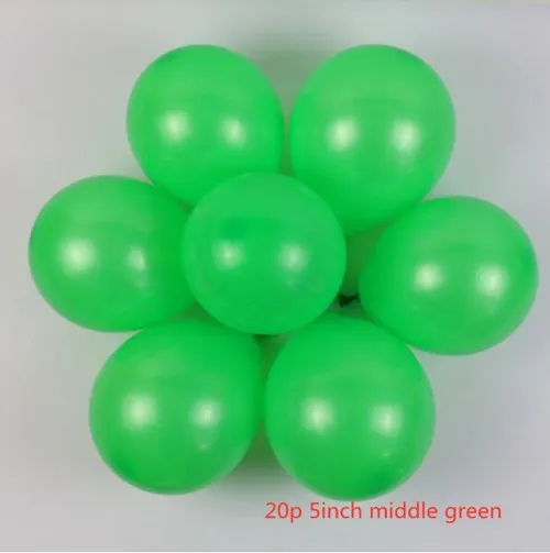 5inhc middle green Новые бобы зеленые латексные шары металлические зеленые шары лесные воздушные шарики в виде животных для вечеринки в стиле сафари воздушные шары для дня рождения Декор Арка баллон - Цвет: 5inhc middle green