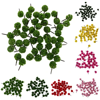 

50pcs 1:150 N Scale Ball Shaped Model Trees DIY Layout Train Railway Landscape Scenery