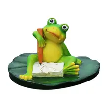 Моделирование Лягушка плавающие животные маленькие украшения для сада пруда открытый аквариум