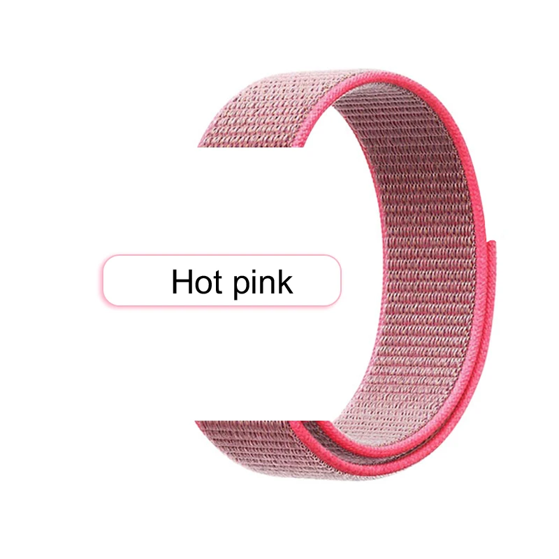 Ремешок спортивный нейлоновый для iwatch 4 5 популярный розовый браслет наручных