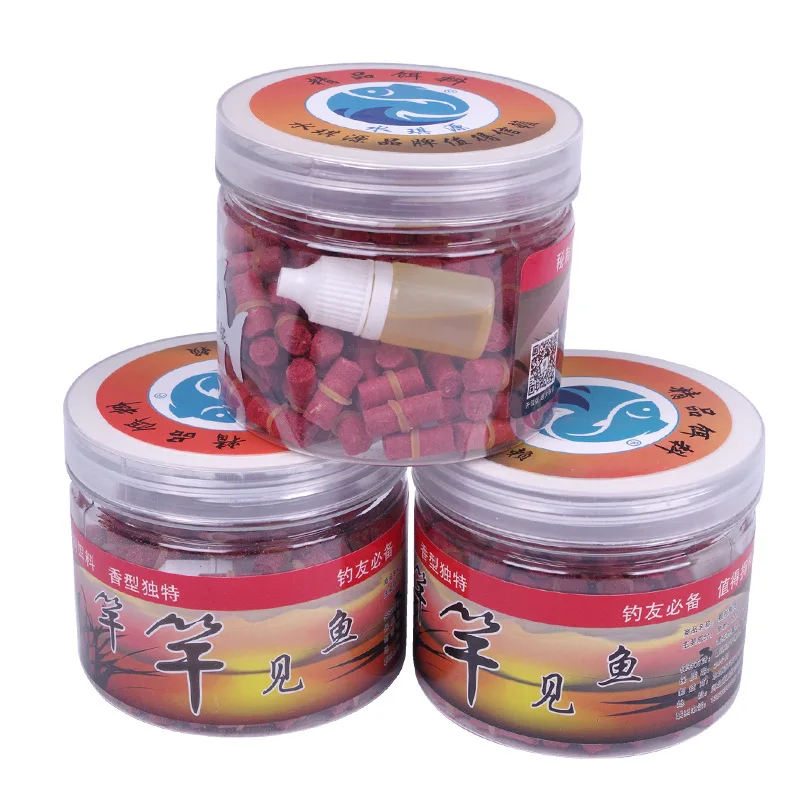 

Water qi yuan Rod jian yu Black Pit Hairband Granule Carp Bait Carp Grass Carp Bait Bloodworm Kong-Style Granule