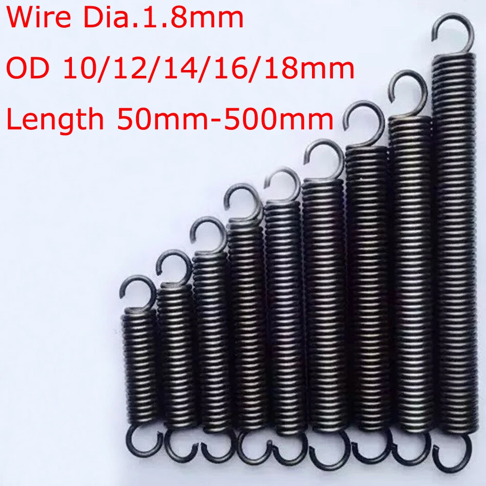 1pcs Wire Diameter 1.8mmTension Extension Spring Expansion Springs
