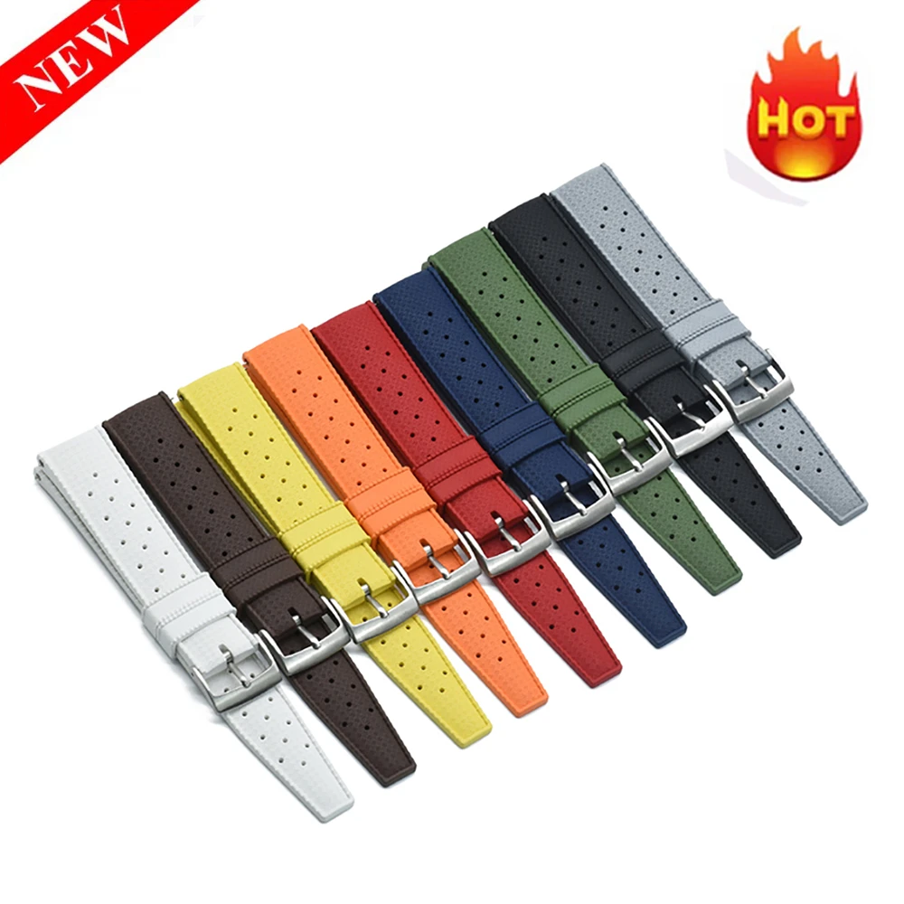 Premium-grade Tropic Fluorine Rubber Watch Strap 20mm 22mm For Seiko  Srp777j1 New Quick Release Spring Bar Watch Band Bracelet - Watchbands -  AliExpress
