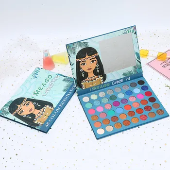 

Makeup 48 colors pearlescent matte eyeshadow tray makeup artist studio dedicated